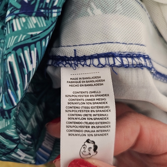 Mr. Swim Palms Blue Swim Trunks Men's Big & Tall Size XXL NWT - Picture 2 of 11